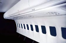 Tedlar® films give airlines maximum design flexibility in creating passenger areas that are attractive, easy to clean, and scuff-resistant.